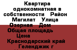 Квартира однокомнатная в собственности › Район ­ Магилат › Улица ­ Озерная › Дом ­ 50 › Общая площадь ­ 44 › Цена ­ 2 900 000 - Краснодарский край, Геленджик г. Недвижимость » Квартиры продажа   